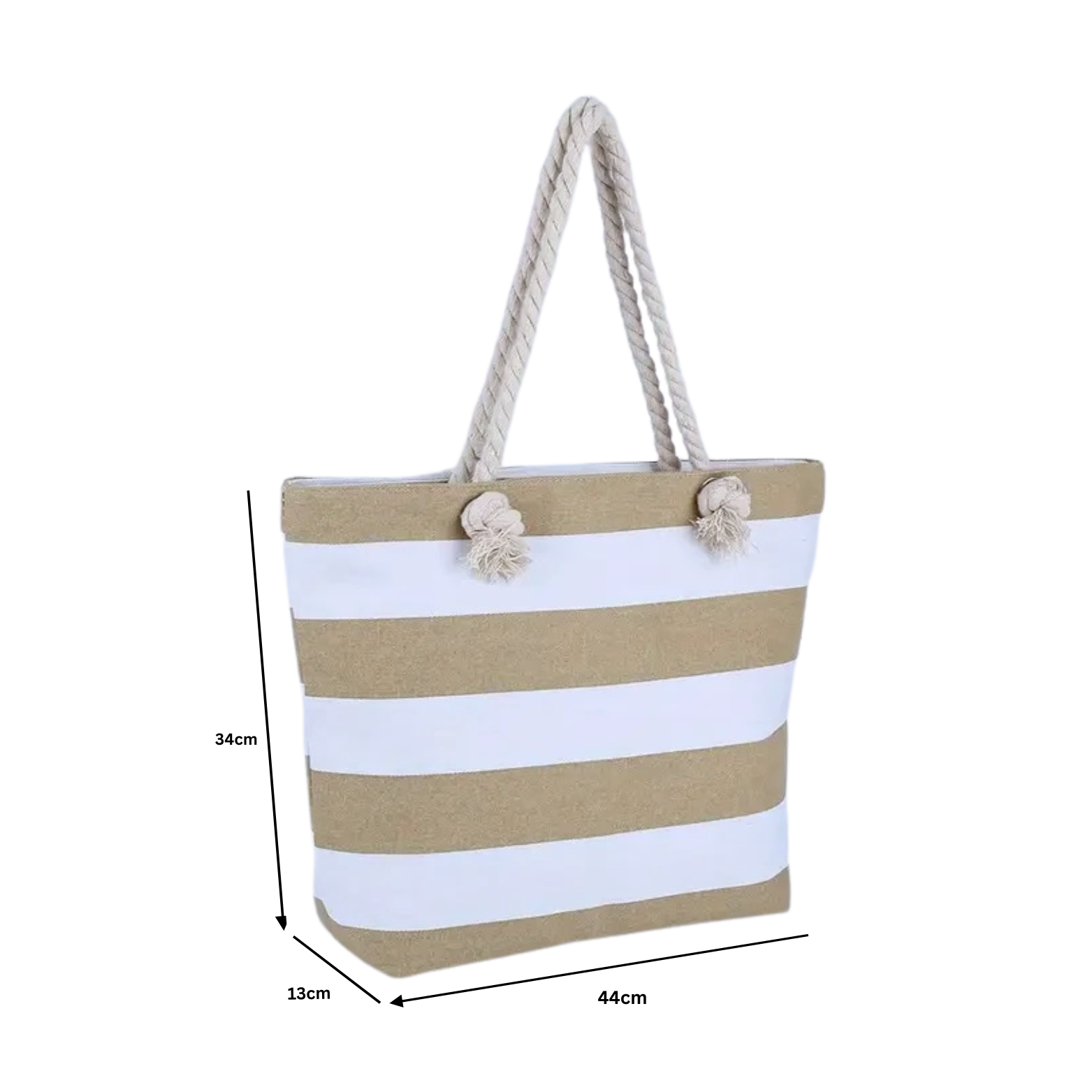 Personalized Zipper Tote Bag with Pearl & Heart Charms