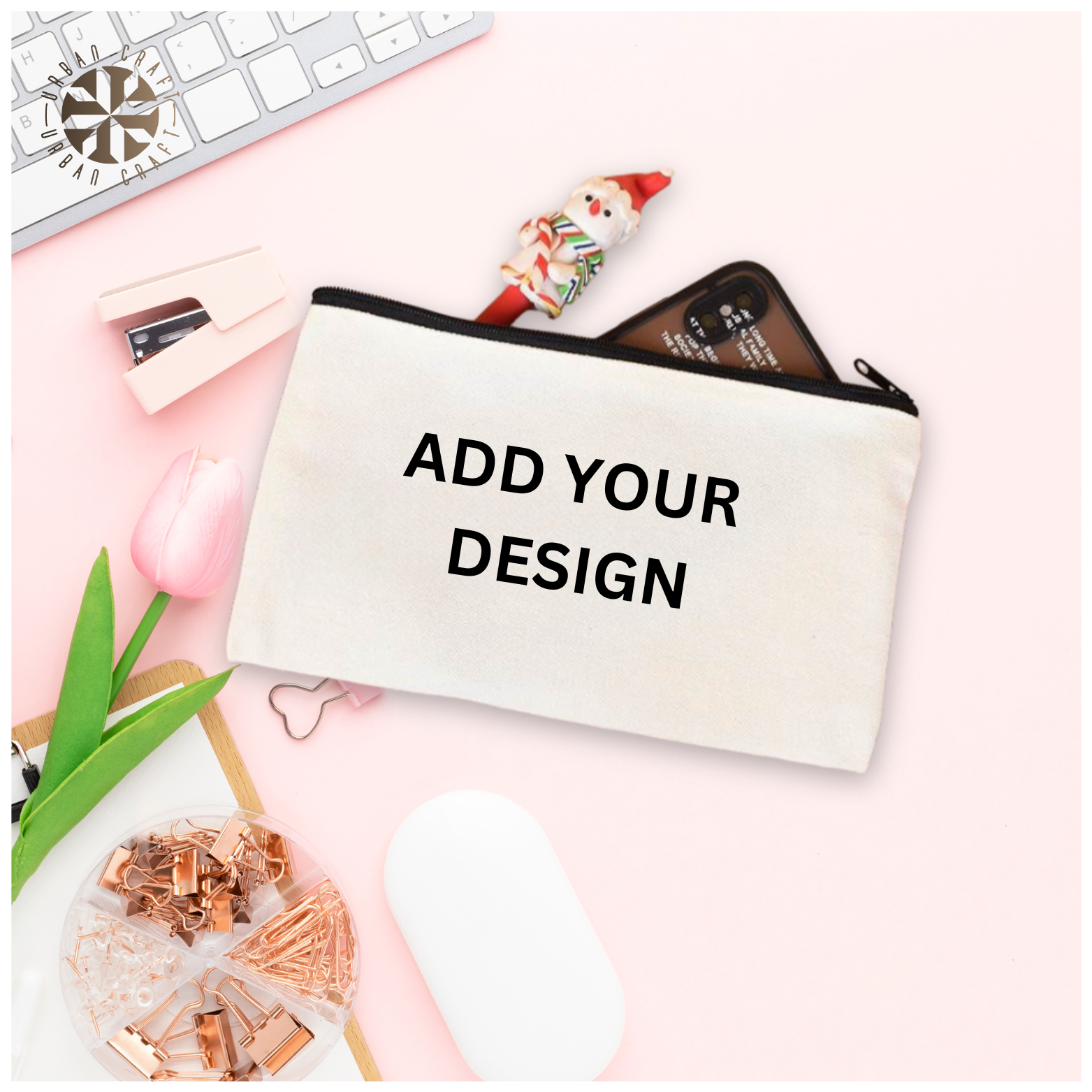 Personalized Makeup Pouches | Set of 2 with Your Design