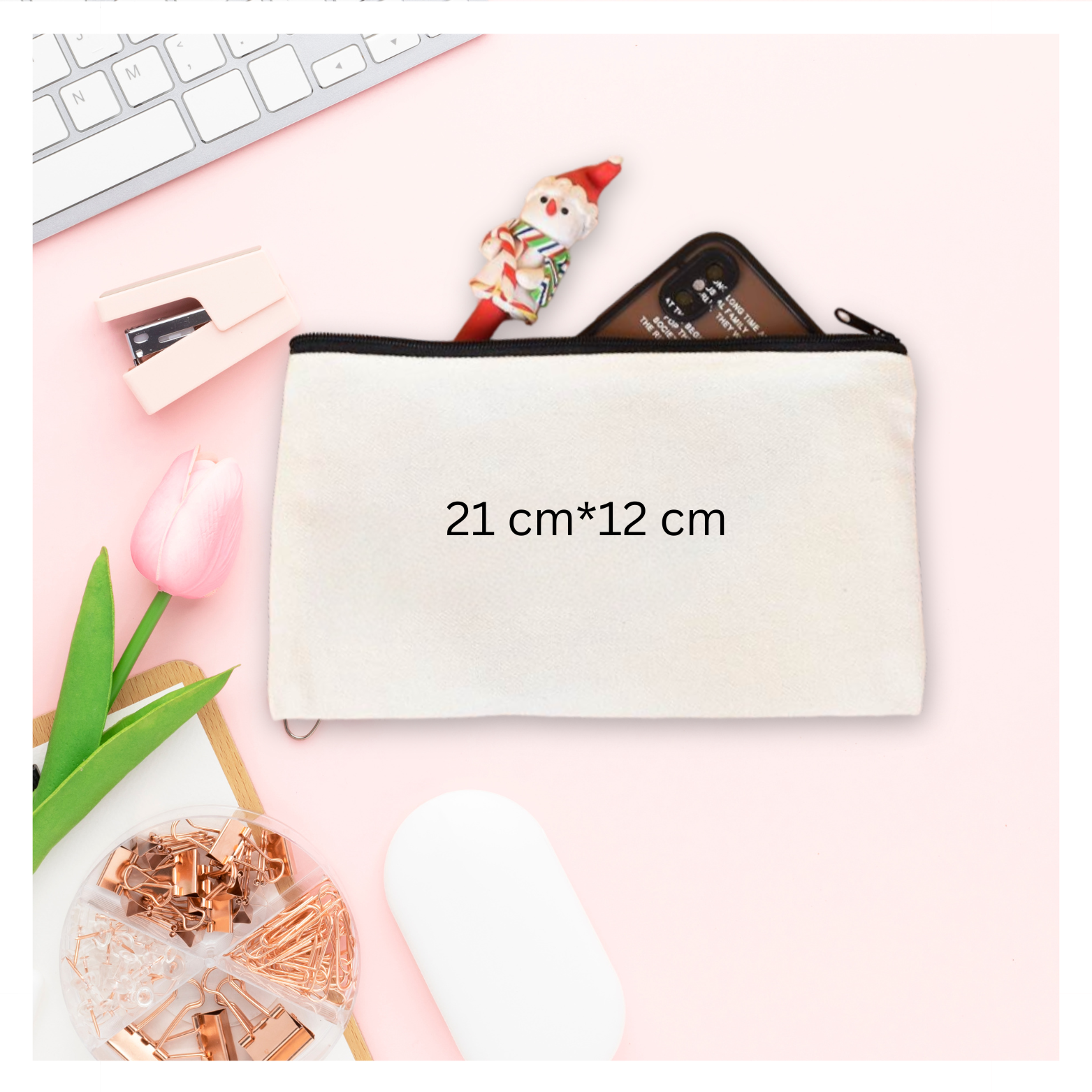 Personalized Makeup Pouches | Set of 2 with Your Design