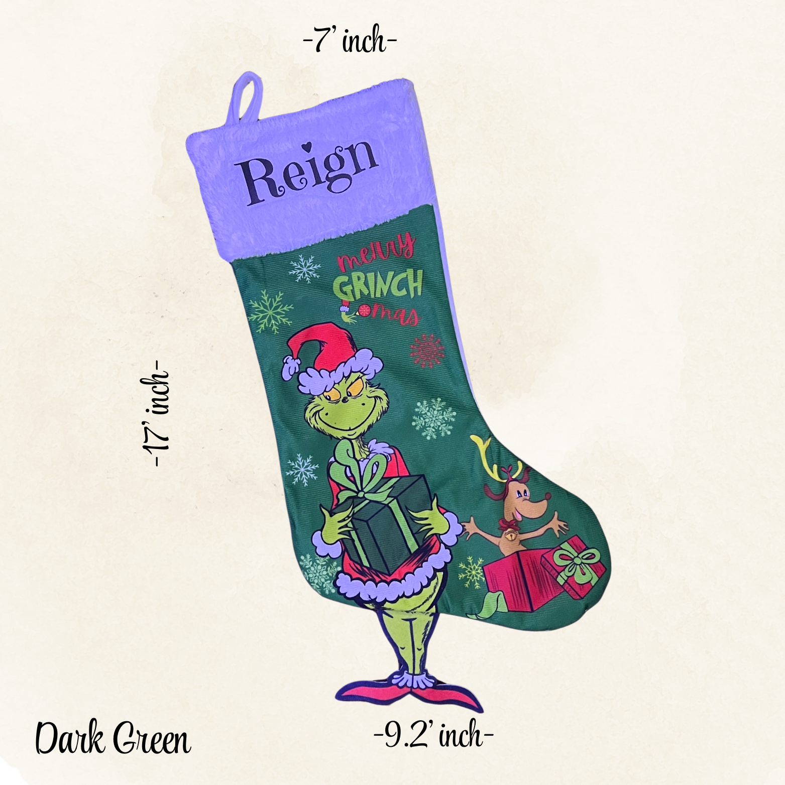 Grinch Christmas Stocking | A Festive Holiday Favorite