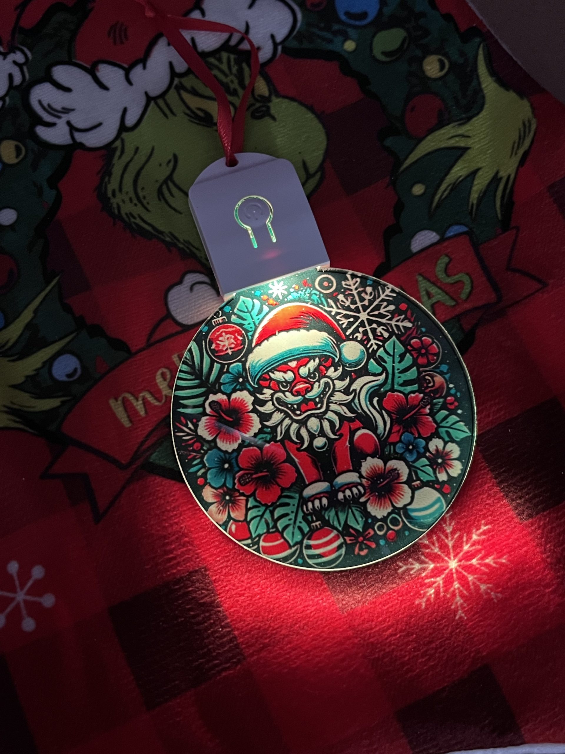 Custom Light-Up Christmas Ornaments | Set of 2 RGB Keepsakes
