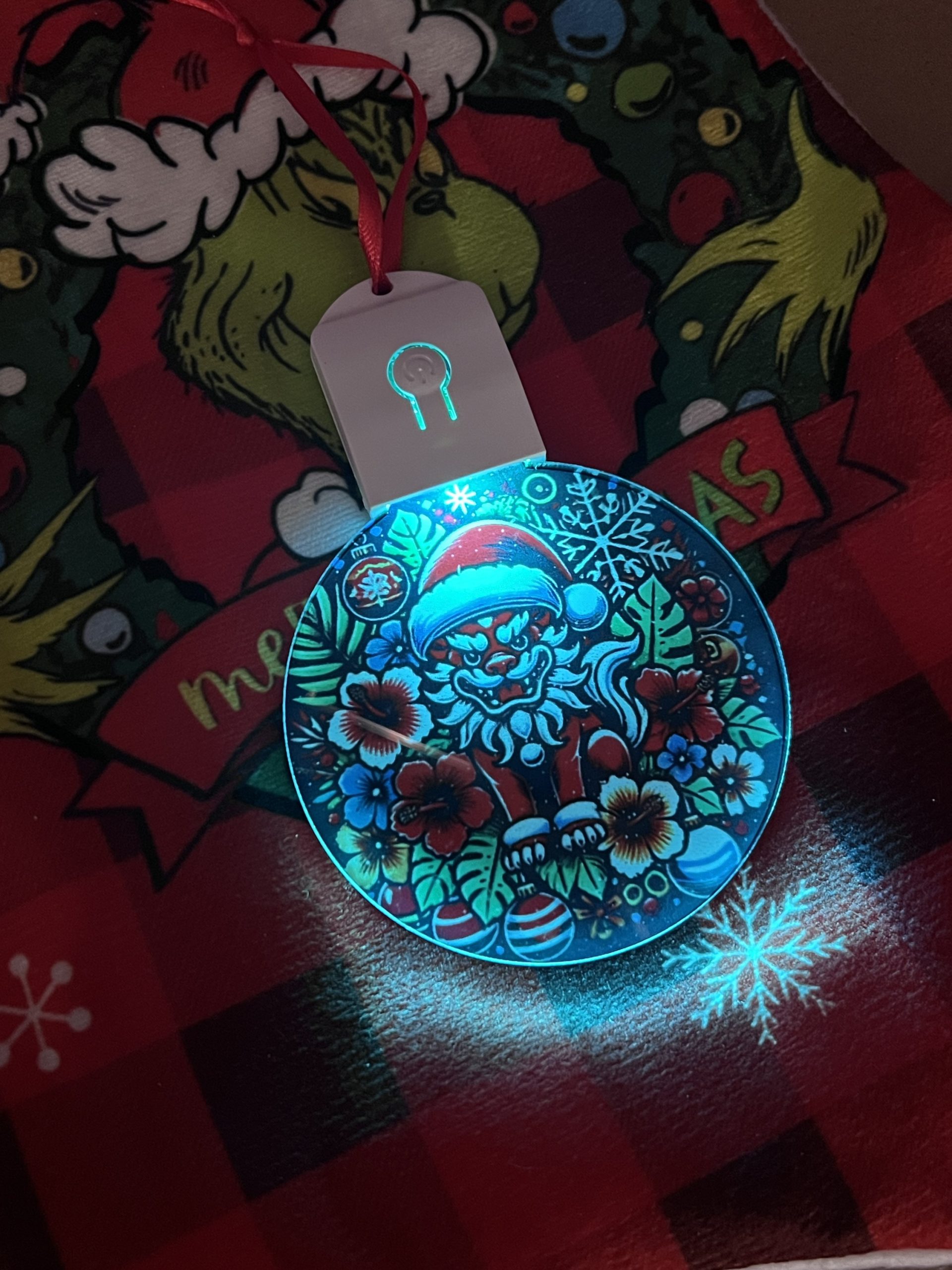 Custom Light-Up Christmas Ornaments | Set of 2 RGB Keepsakes