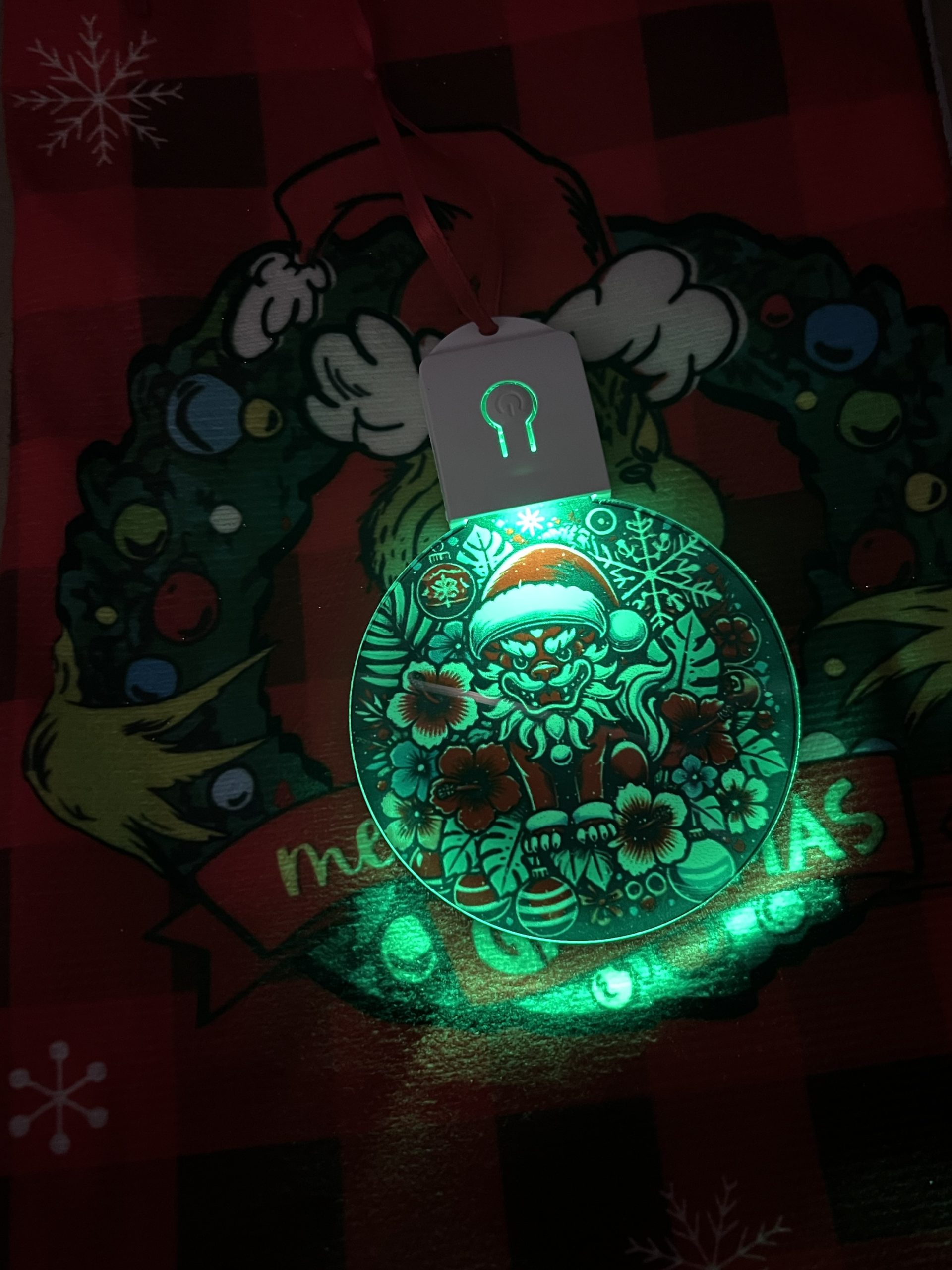 Custom Light-Up Christmas Ornaments | Set of 2 RGB Keepsakes