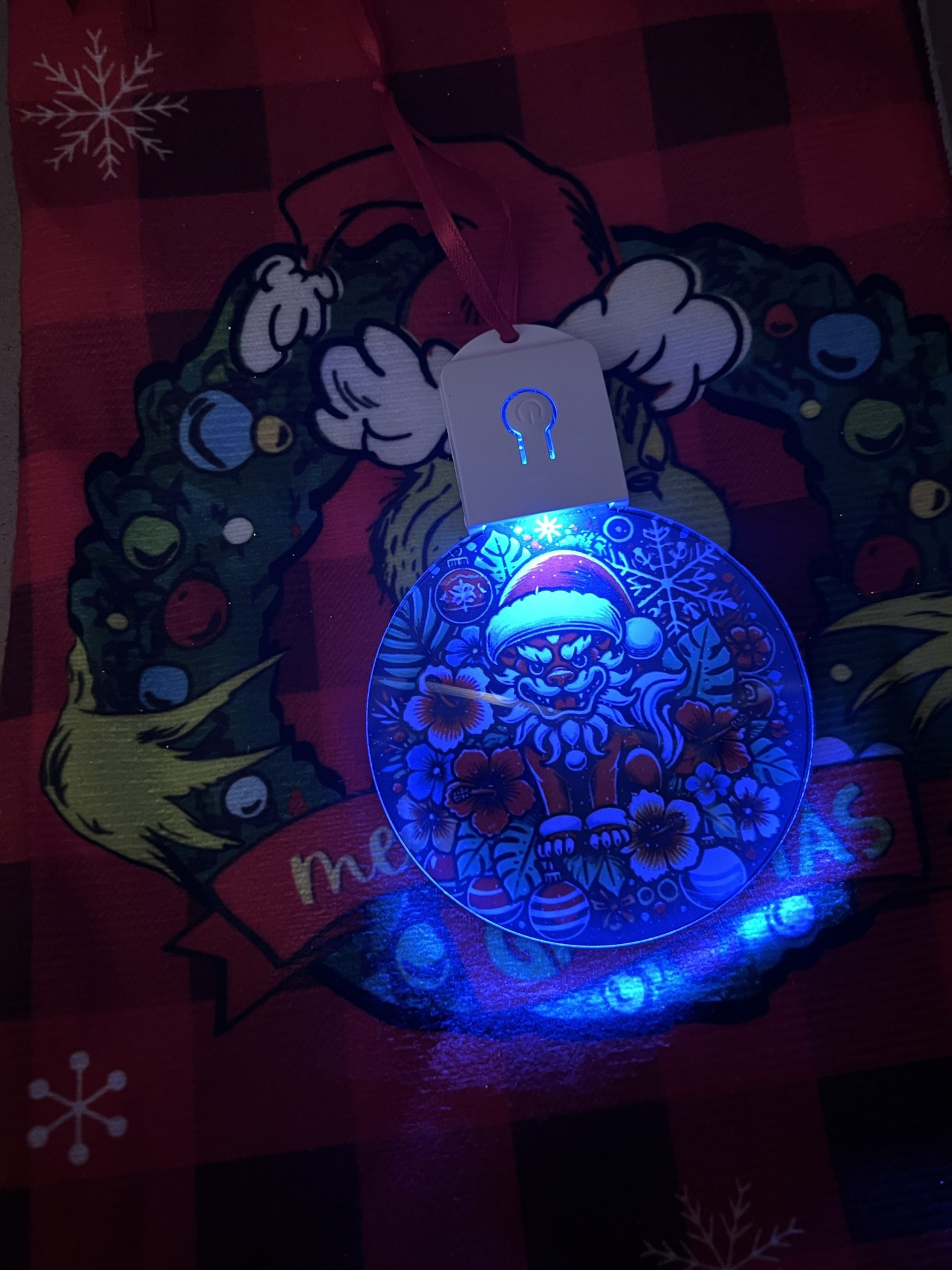 Custom Light-Up Christmas Ornaments | Set of 2 RGB Keepsakes