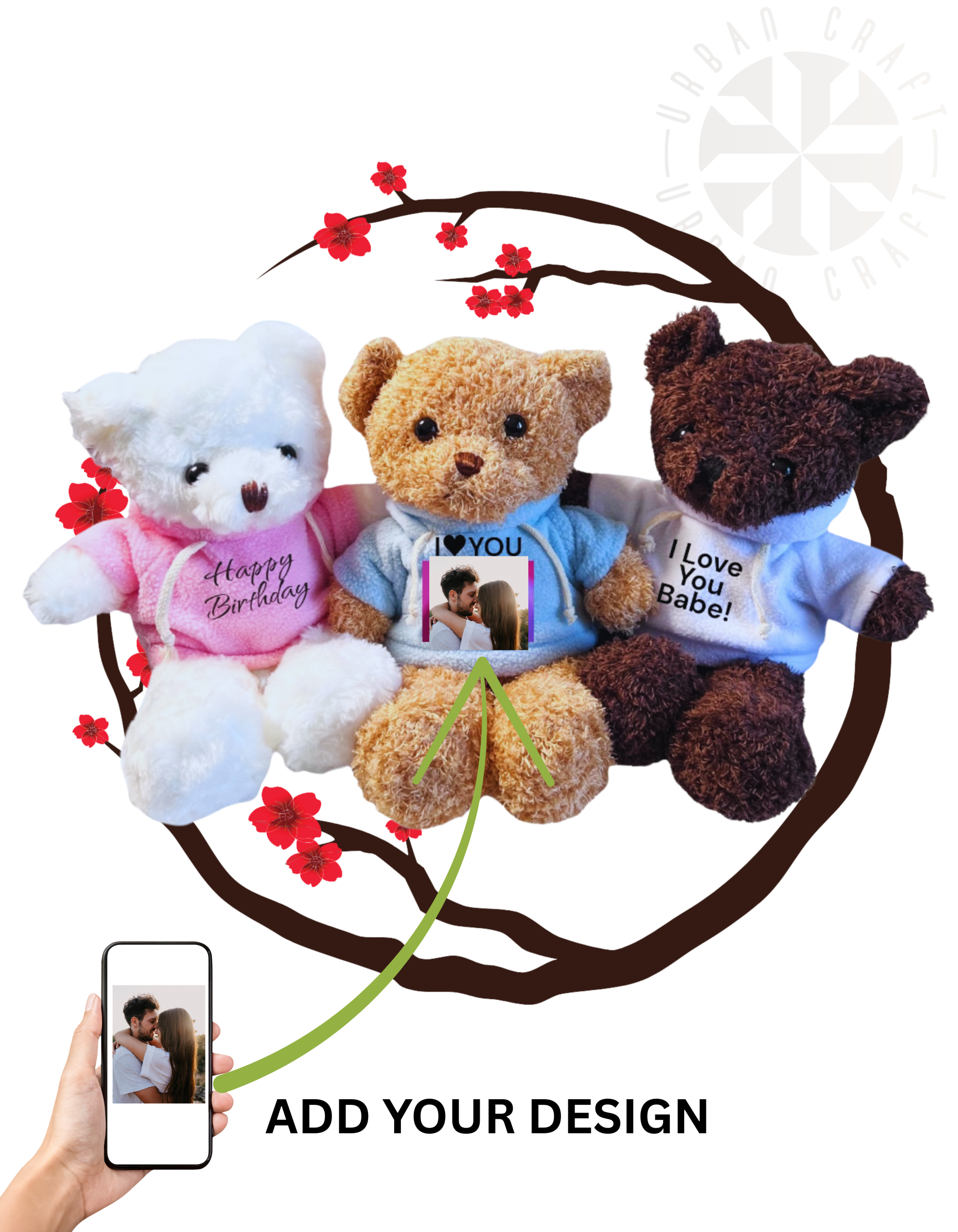 Personalized Teddy Bear with Custom Hoodie | A Gift to Treasure