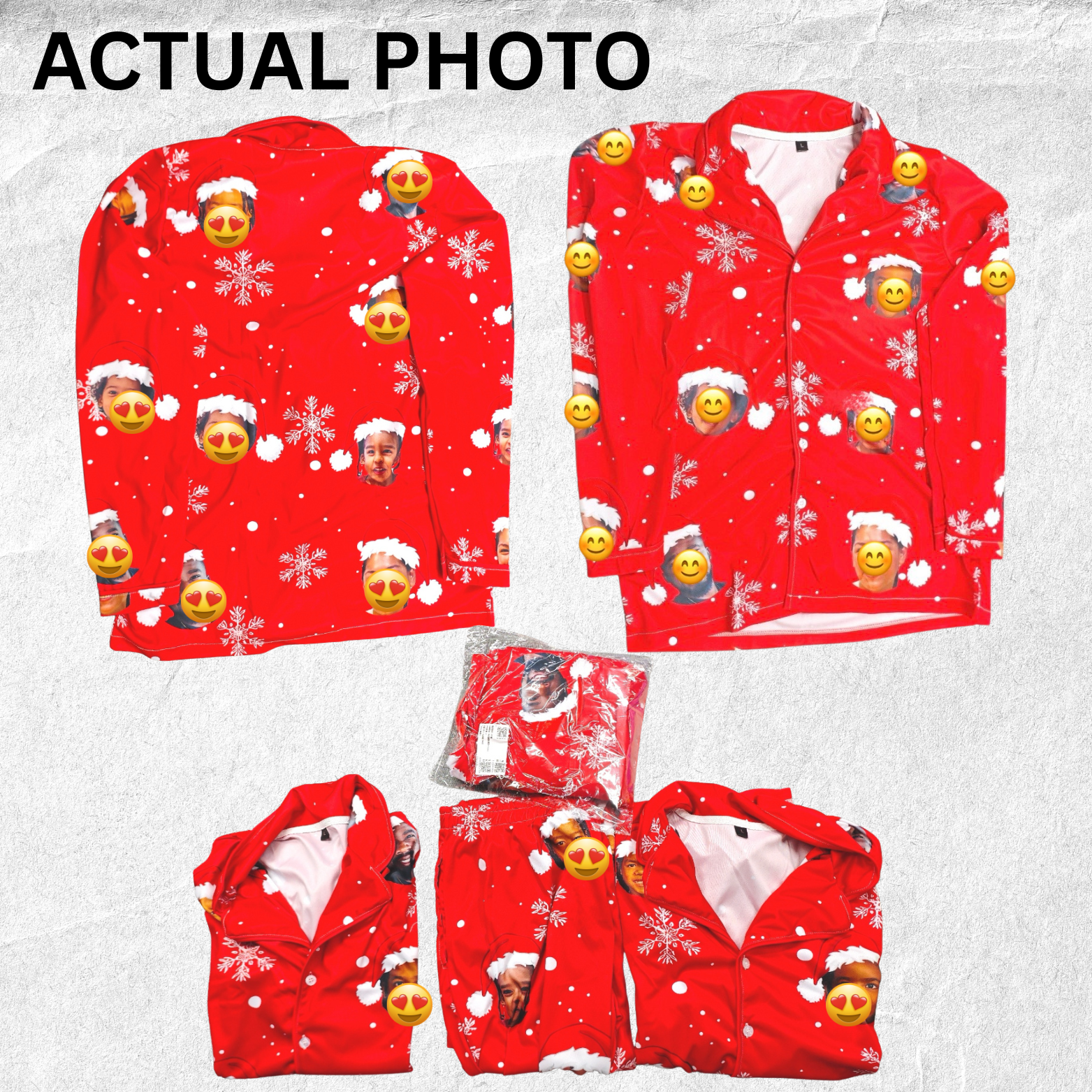 Personalized Christmas Pajamas | Custom Face Holiday Set