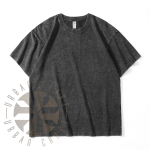 Blank black oversized T-shirt with relaxed fit