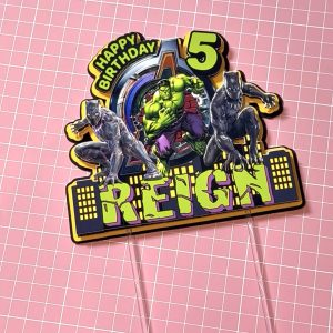 Personalized Cake Topper | Celebrate with Your Name & Theme
