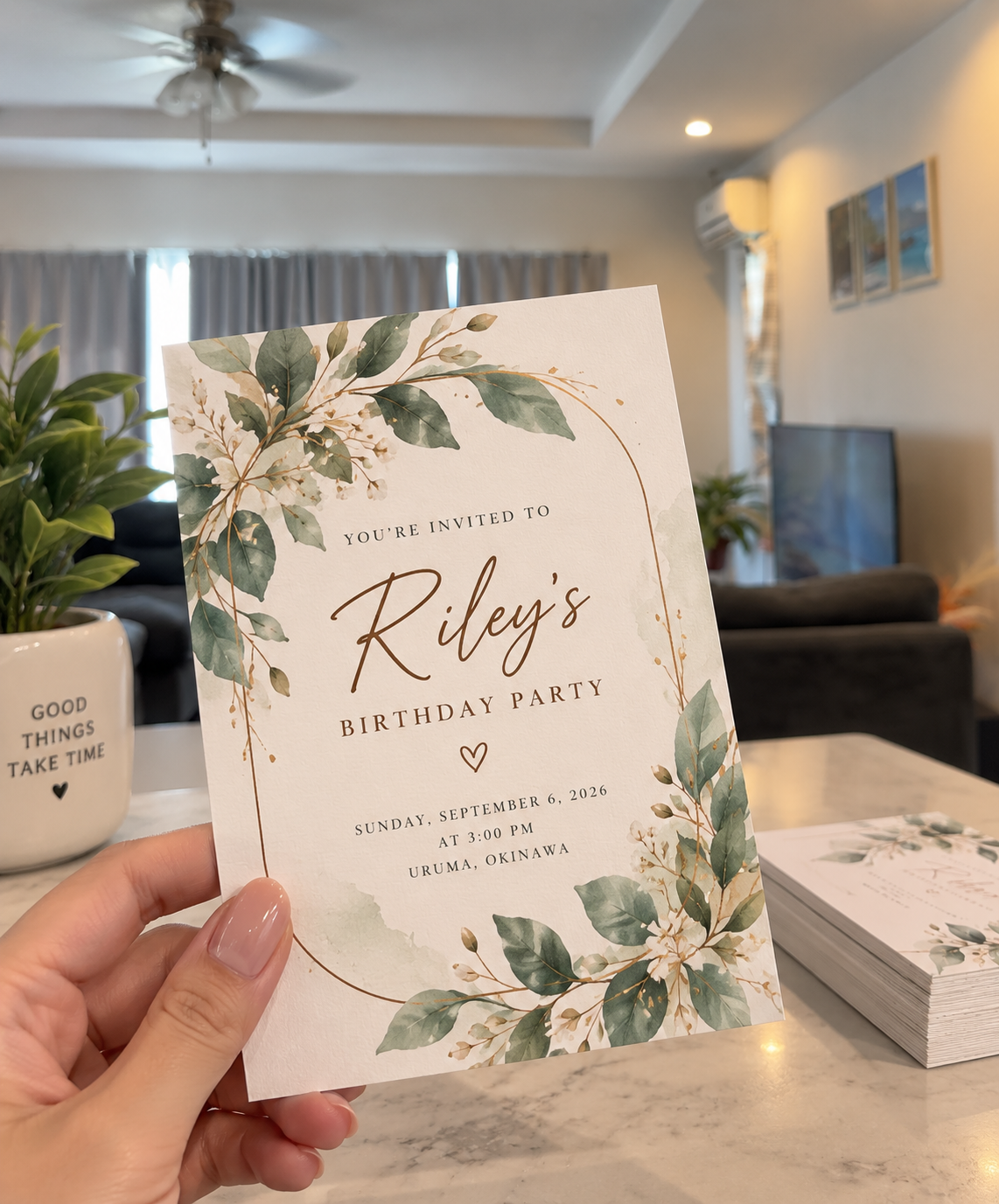 Custom 5 × 7 Invitations & Cards | 300 gsm Matte Cardstock