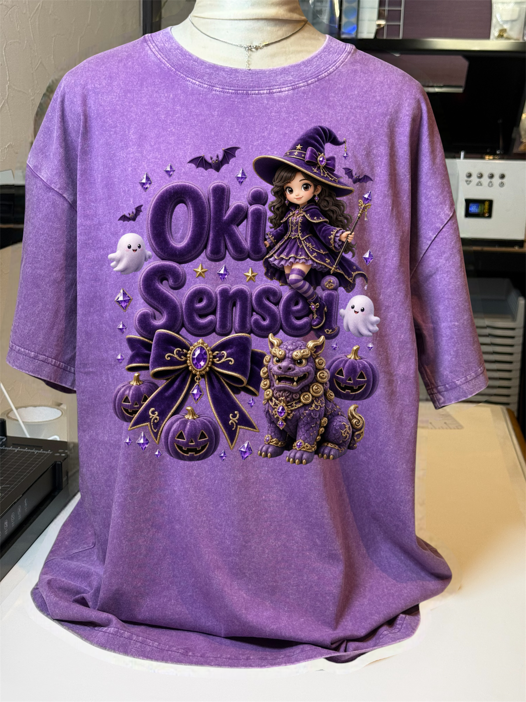 Oki Spooky Vintage-Wash Tee | Relaxed Oversized Style