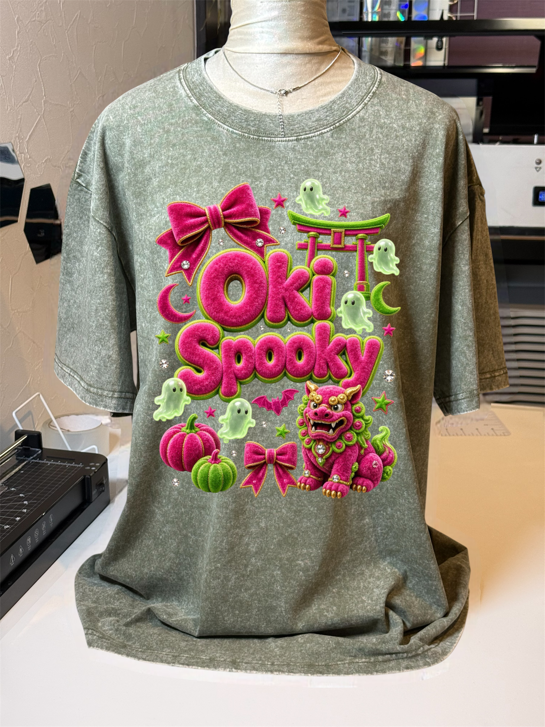 Oki Spooky Vintage-Wash Tee | Relaxed Oversized Style