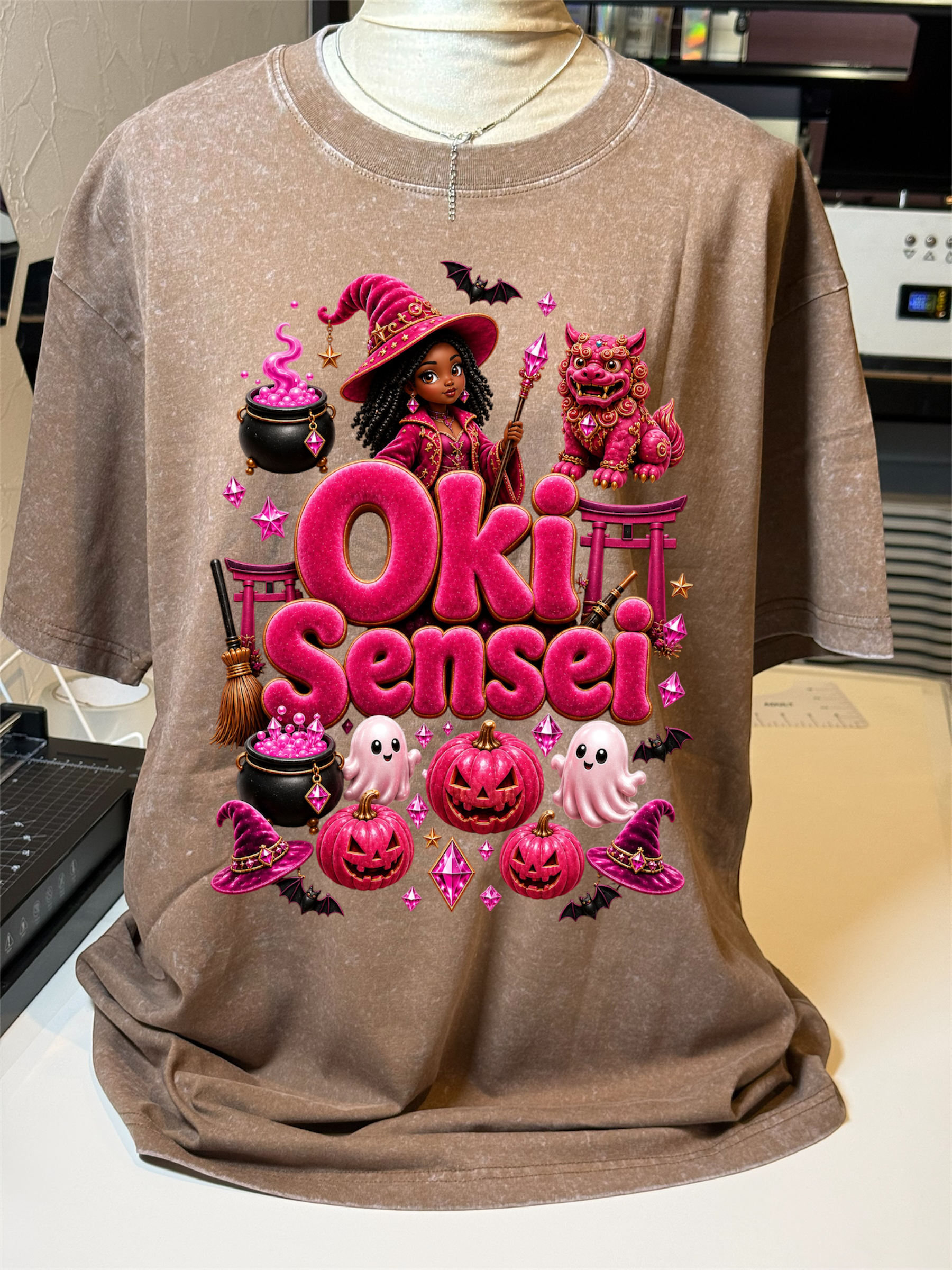 Oki Spooky Vintage-Wash Tee | Relaxed Oversized Style