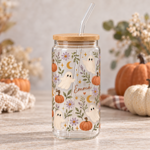 Personalized Halloween Glass Mug · 550 ml