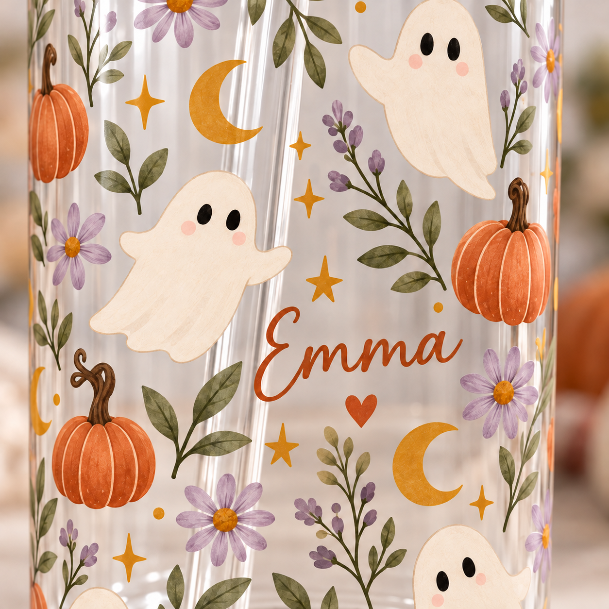 Personalized Halloween Glass Mug · 550 ml