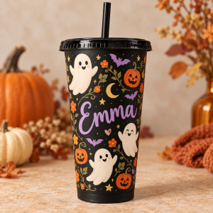 Halloween Full-Wrap Plastic Cup · 700 ml — front view