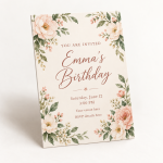 Custom 5 × 7 Invitations & Cards | 300 gsm Matte Cardstock — personalized design and product detail