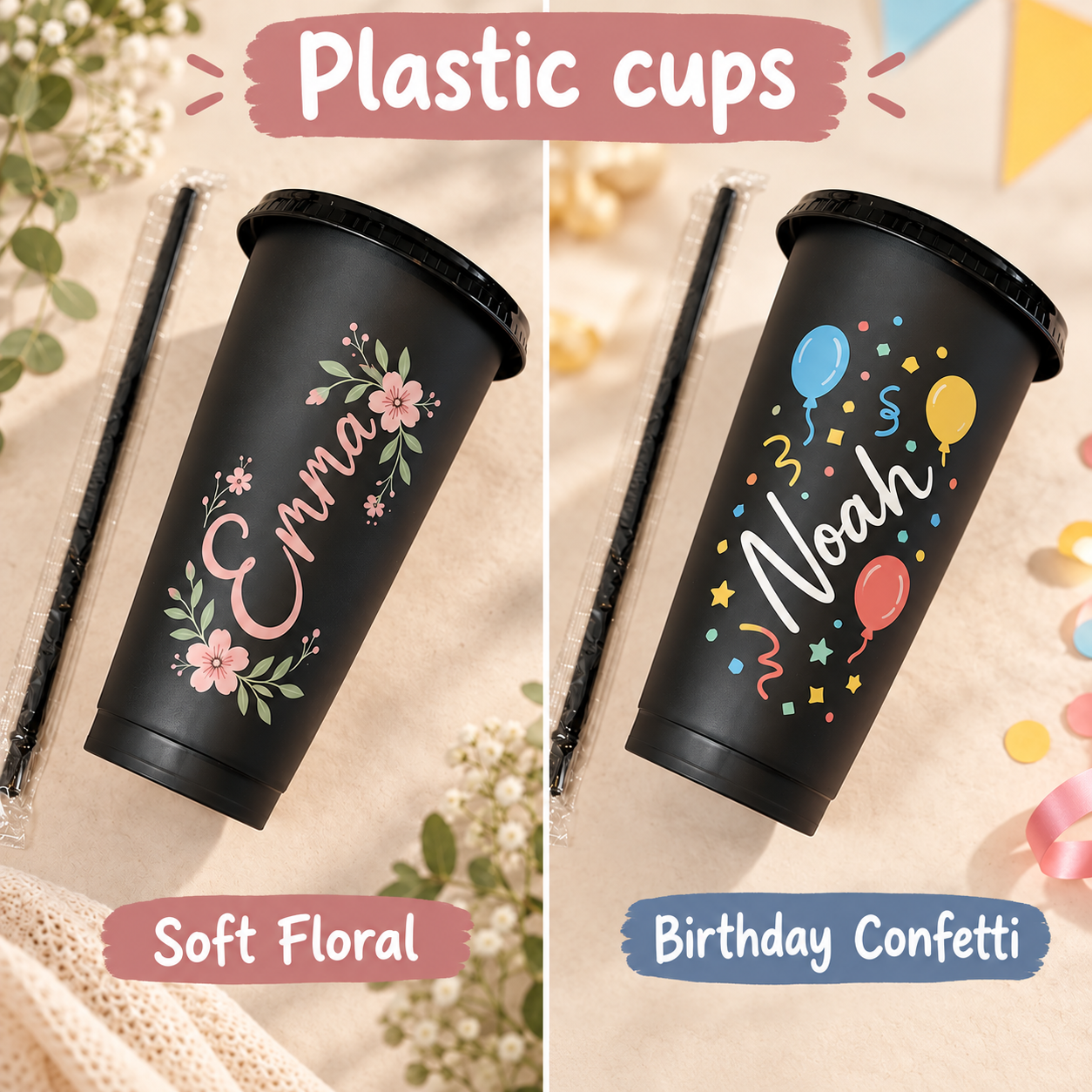Personalized 700 ml Plastic Cup | Your Name, Your Everyday Cup — personalized design and product detail