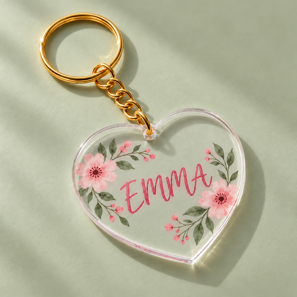 Personalized Acrylic Keychain | Your Name, Your Keepsake — personalized design and product detail
