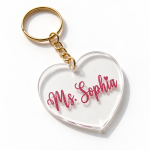 Personalized Acrylic Keychain | Your Name, Your Keepsake — personalized design and product detail