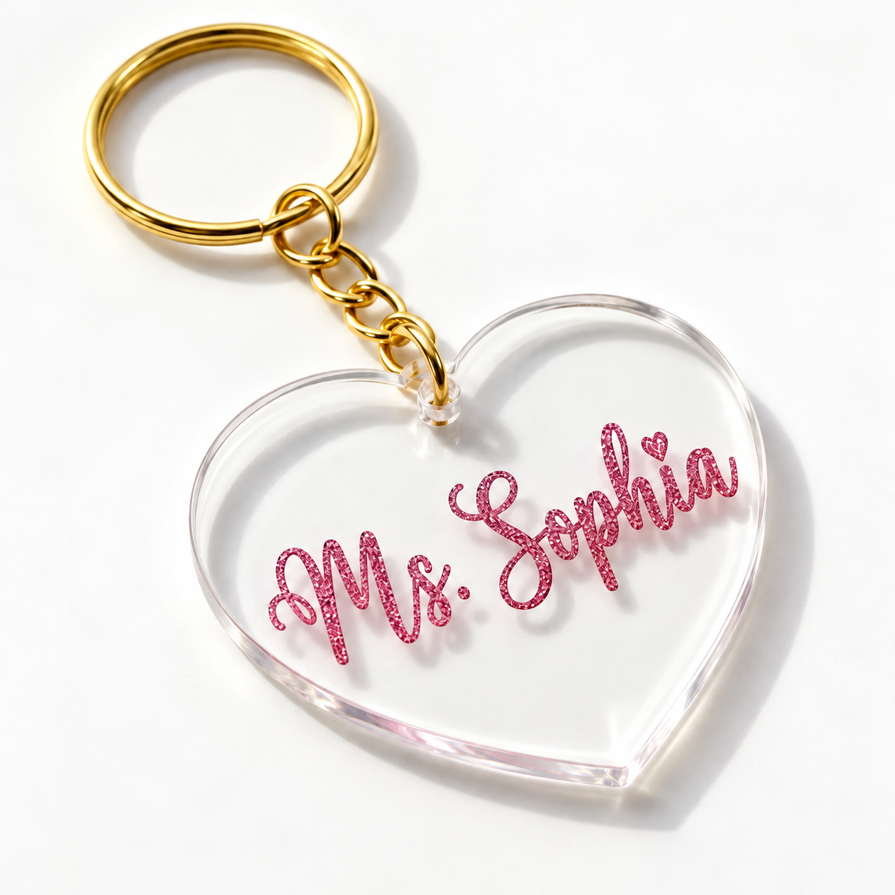 Personalized Acrylic Keychain | Your Name, Your Keepsake — personalized design and product detail