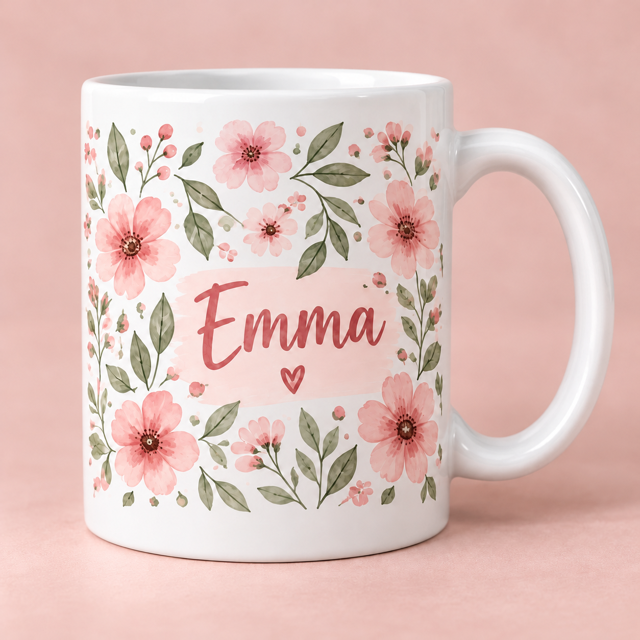 Personalized Ceramic Mug | Your Name, Photo or Message — personalized design and product detail