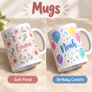 Personalized Ceramic Mug | Your Name, Photo or Message — personalized design and product detail
